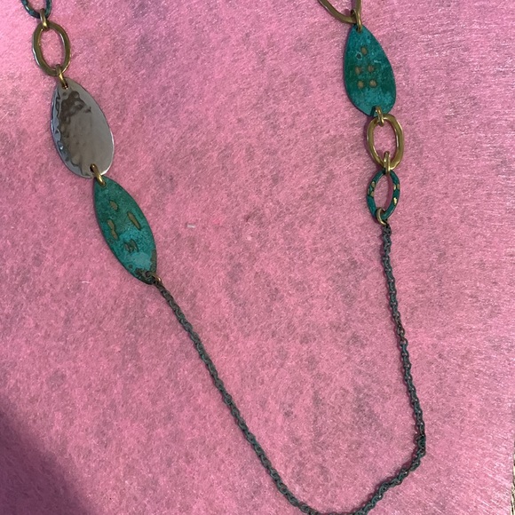 Silpada Fresco Patina, Silver and Brass Necklace - Picture 4 of 6